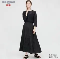 INES DE LA FRESSANGE ブラック フレアスカート M