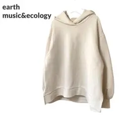 earth music&ecology フード付き パーカー レディース 古着