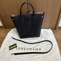 ロンシャン トートバッグ 2way ロゾ レザー ブラックのサムネイル