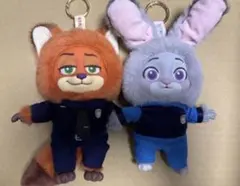 ズートピア ニック ジュディ MINISO ぬいぐるみ キーホルダー ラブブ