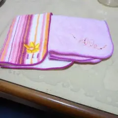 ELLE ストライプタオルハンカチ