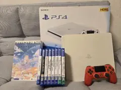 ps4 CUH-2100A(ホワイト)&ps4ソフトセット