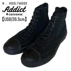 【希少】コンバースアディクト 26.5 エヌハリウッド コラボ スニーカー 黒