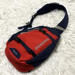 希少カラー レッド　ネイビー　patagonia アトムスリング 8L y2k
