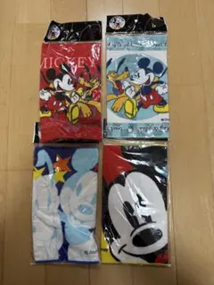 ディズニー ミッキー＆プルート タオルハンカチ 4枚セットのサムネイル