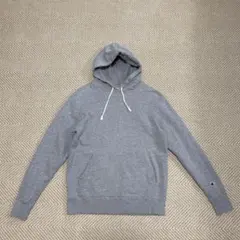 Champion グレー フード付きパーカー　L size