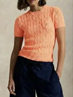 RALPH LAUREN ラルフローレン ケーブルニット 半袖