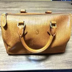 ラルフローレン本革 ミニボストンバッグ茶レザー ヴィンテージ ハンドバッグ美品