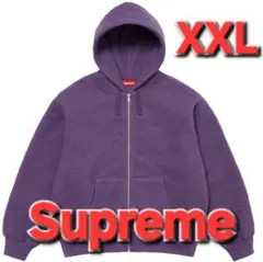 美品 XXL Supreme Zip Up Hooded Sweatshirt