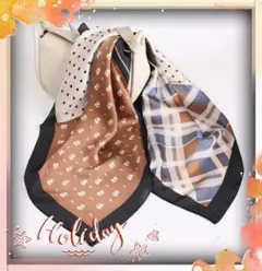 可愛い系や爽やかクール系どちらも使える❤子猫ポルカドットスカーフ