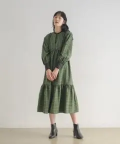 最終価格 Merlette SIDDAL ワンピース カーキ シルク S - メルカリ