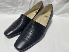 PISAZ ピサ　太ヒール　パンプス　天然皮革　中古　極美品　ブラック　日本製のサムネイル