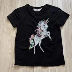H&M ユニコーン スパンコール Tシャツ 122/128のサムネイル