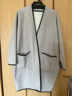 Cigarettes & valentinesノーカラーコート スエード風