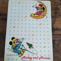 ミッキーとミニー 下敷き宇宙デザイン