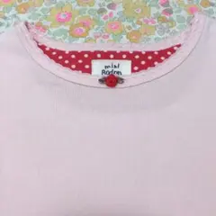 ボーデン Boden 長袖 Tシャツ 4-5Y 110 120 ピンク バラ