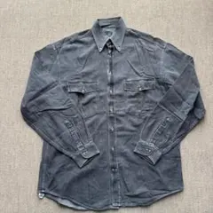 ク*ロ様 Peter Hudley 伊製 ウォッシュドデニムBDシャツ M-L