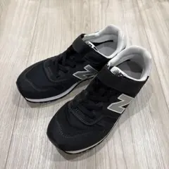 美品✨ニューバランス 373 キッズ レディース スニーカー ブラック　黒　23
