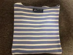 SAINT JAMES 水色×白 ストライプ 長袖 カットソー XS