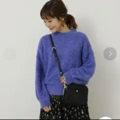 アース ミュージック＆エコロジー　ニットセーター  シャギーニット