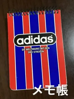 adidas ストライプ メモ帳 平成レトロ　レア　リングメモ帳のサムネイル