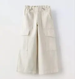 ZARA カーゴパンツ サイズ128クリーム色