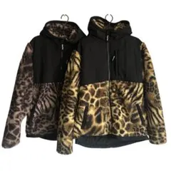 Find Out ナイロン ボア 切り替え ジャケット アニマル 2色セット