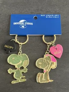 d*3様 希少　スヌーピー チャーム　USJ USJ スヌーピー マスコット付きチャーム 3個セット ドラム型 お