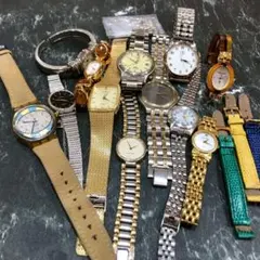 ♥時計12点まとめ売り　琥珀・べっ甲・シェルなど　SEIKO多め　※バラ売り不可