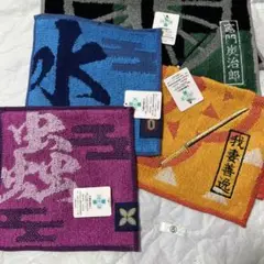 ランダム⑥【４枚組】　鬼滅の刃　竈門炭治郎　我妻善逸　蟲柱　水柱　ミニタオル