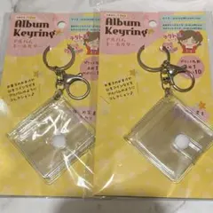 セリア アルバムキーホルダー ミニシール帳 2点セット
