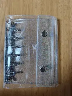 A7シール帳　シルバー（ラメ）バインダー　リフィル付　クリア