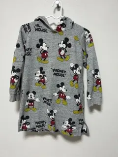 ミッキーマウス フード付きワンピース 140