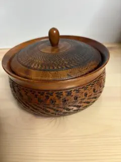 菓子鉢 陶器 木箱付き 菓子器 年代物 キッチン 工芸品 | Mercari