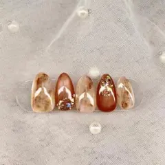 オーダーネイルチップ10本セット大理石柄