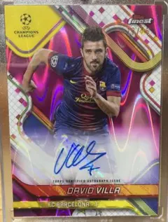 75枚限定 David villa Topps Finest UEFA