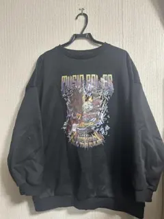 SHEIN プリント スウェット ブラック