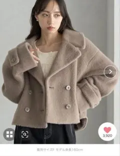 earth music&ecology シャギーショートコート