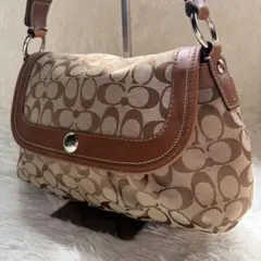 COACH Soho Signature Brown Shoulder Bag