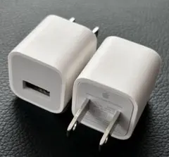 【新品未使用 2個】Apple iphone 純正 USB充電器 ACアダプタ