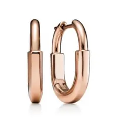 Tiffany & Co. ロック スモール ピアス ローズゴールド