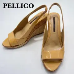 PELLEICO ベージュ　エスパドリーユ　ウェッジソール　サンダル