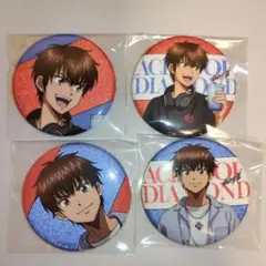 ダイヤのA actⅡ 缶バッジ 敢闘精神 原作 描き下ろし 沢村栄純 御幸一