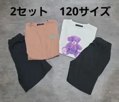 新品未使用　ノースリーブ　半袖　セットアップ　クマ　120のサムネイル