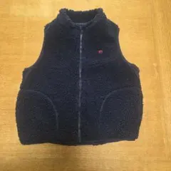 moujonjon ボアベスト ネイビー　120cm