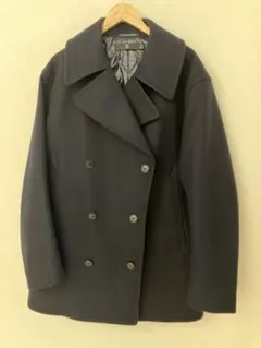 UNIQLO +J ウールブレンド ピーコート XL ネイビー - メルカリ