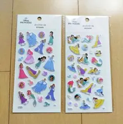 2点セット ディズニープリンセス ぷっくりシール キャンドゥ ディズニーのサムネイル