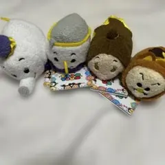 ディズニーツムツム　美女と野獣4体セット