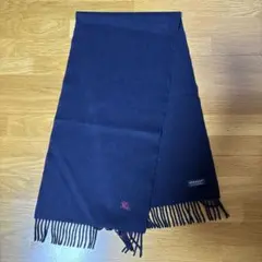 BURBERRY ダークネイビー カシミヤマフラー