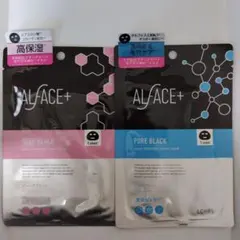 ALFACE+ DEEP BLACK&PURE BLACKシートマスク2枚セットのサムネイル